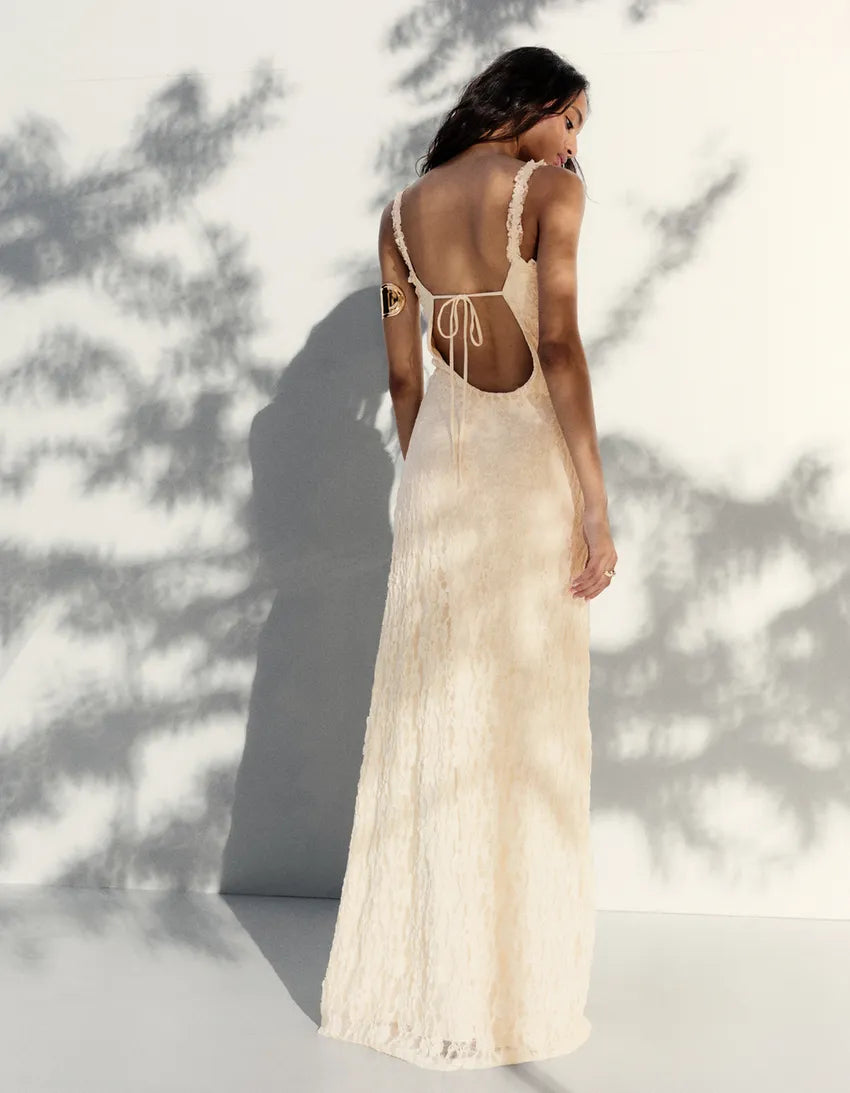 Dainty Lace Midi Dress