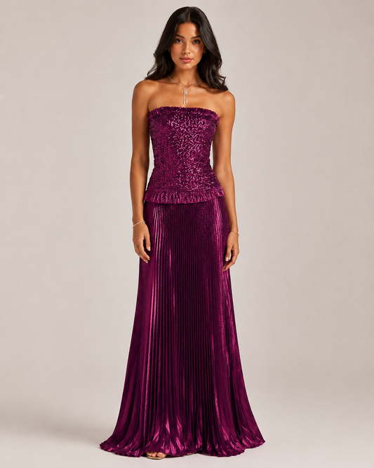 Aurevia Shimmer Gown