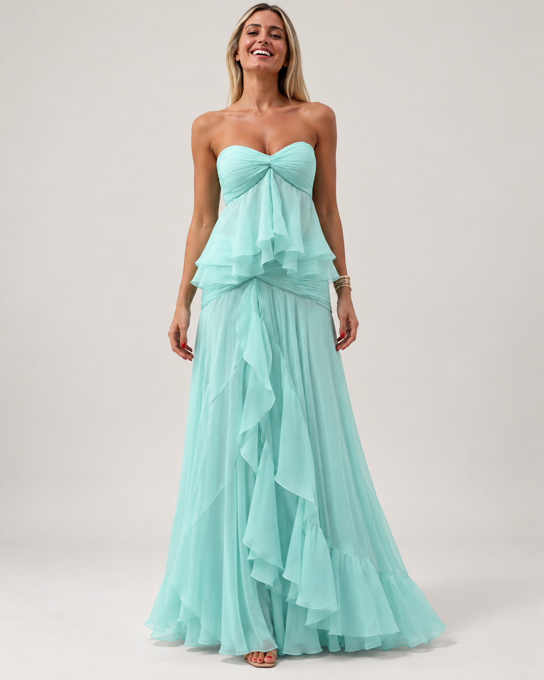 Set Acquamarina Riviera in Chiffon